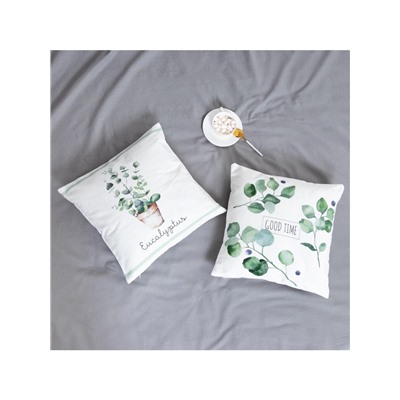Наволочка декоративная «Этель. Эвкалипт» (вид 2), 48×48 см, хлопок 100%