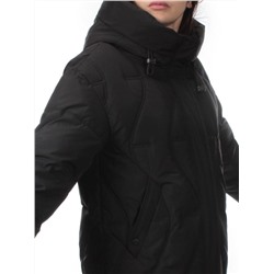 8887 BLACK Куртка зимняя женская (холлофайбер 200 гр.)