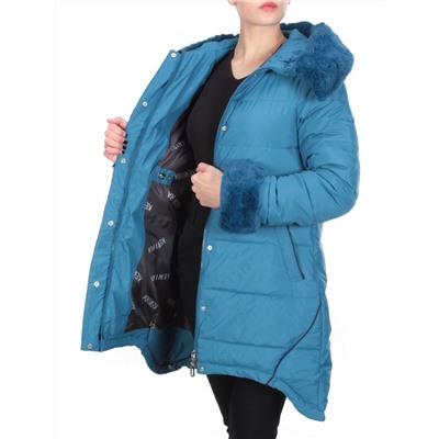 B15-888 GRAY/BLUE Куртка зимняя женская KEMIRA (200 гр. холлофайбера)
