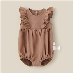 Боди детское SL HOME, рост 80-86 см, кофейное