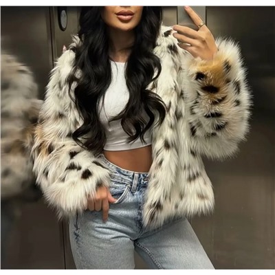 Шуба леопард