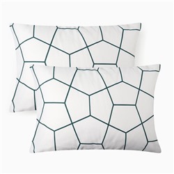 Комплект наволочек "Этель" Hexagon 50х70см - 2шт, бязь 125 г/м2, хл 100%