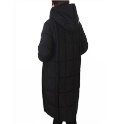 018 BLACK Пальто зимнее женское (200 гр. холлофайбер)