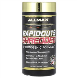 ALLMAX, Rapidcuts Shredded, настоящий сжигатель жира все-в-одном, 90 капсул