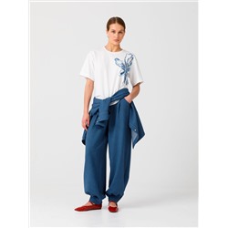 Футболка белая с принтом