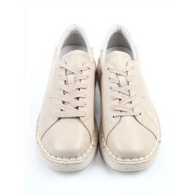 03-XKL22-033 BEIGE Полуботинки женские (натуральная кожа)