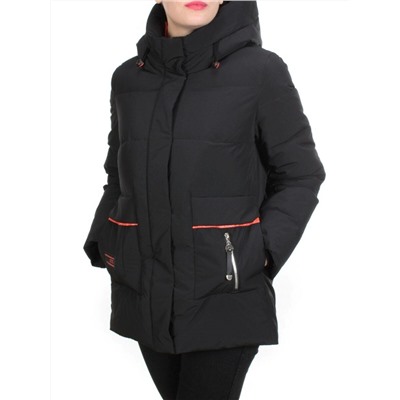YM 2102 BLACK Куртка зимняя женская MARIA (200 гр. холлофайбера)