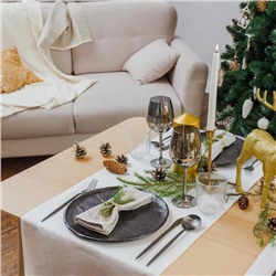 Столовые приборы Magistro «Фолк», 4 предмета, нержавеющая сталь, чёрные