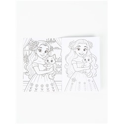 Подарочный набор, блокнот раскраска А6, 32 л., ручка пиши-стирай «Принцесса»