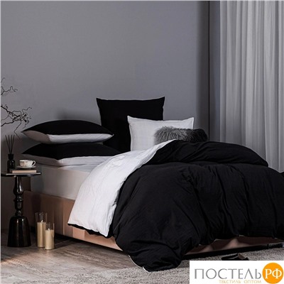 SleepiX ЮКО черн/бел КПБ 145х215-1/180х220-1/50х70-2, 4 пр., модал/бамбук