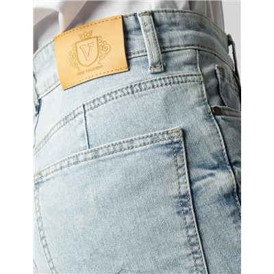 Прямые джинсы из эластичного денима