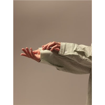 Сорочка ночная женская SL HOME Basic, зелёная