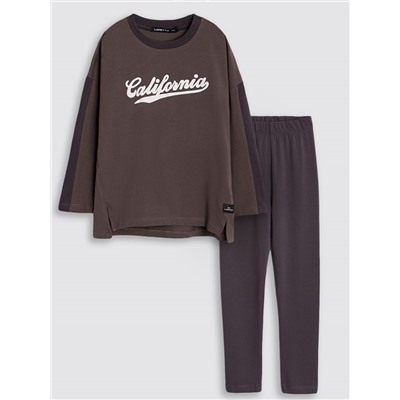 Лонгслив + леггинсы, Obsidian 19-3902