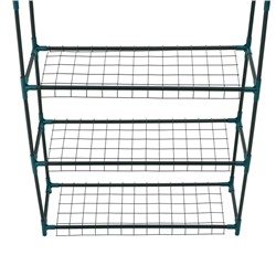 Стеллаж для рассады, 3 полки, 110×22×65 см, металлический каркас d=12 мм, без чехла, Greengo