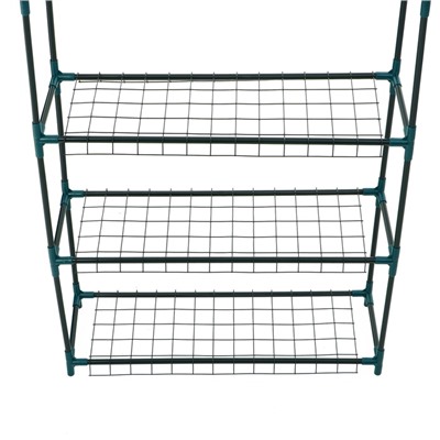 Стеллаж для рассады, 3 полки, 110×22×65 см, металлический каркас d=12 мм, без чехла, Greengo