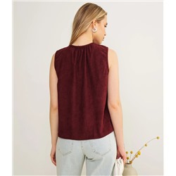 Топ #КТ73601, бордовый