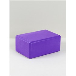 Блок для йоги и фитнеса спортивный 23*15*10 см / YJZ590/1 /уп 50/ фиолетовый