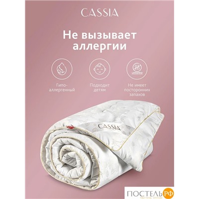 CASSIA ИРЕМ Одеяло 172х205, 1 пр., жаккард хл,виск.шелк/арт-шелк/микрогель Airsoft