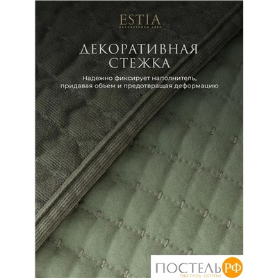 Estia ЭЛА зелен. Покрывало 240х260, 1 пр., 100% полиэстер