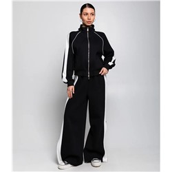 Спортивный костюм #КТ8003 (7), чёрный,леопардовый