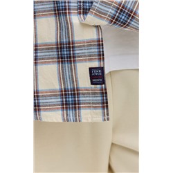 Рубашка F521-0460 milk-blue