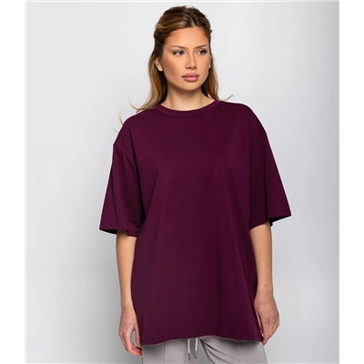 Футболка #ОКТ1655-1, сливовый