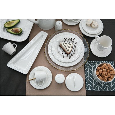 Кружка Magistro Rodos, 300 мл, фарфор, белая