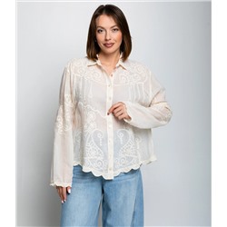 Блуза #КТ301 (19), светло-бежевый