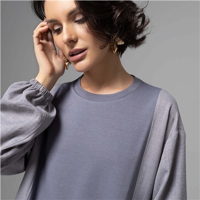 Свитшот дизайнерский, В котором удобно жить (серый)