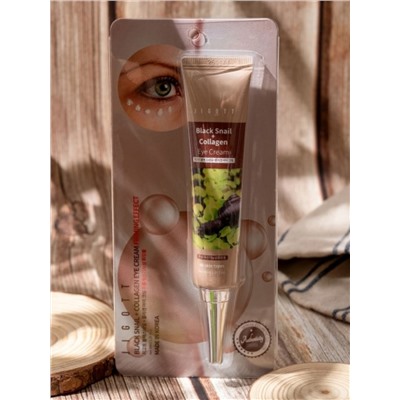 Jigott Крем для кожи вокруг глаз с коллагеном и экстрактом черной улитки / Black snail + Collagen Eye Cream, 40 мл