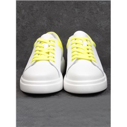 05-D024T WHITE Кроссовки женские (натуральная кожа, пенка)