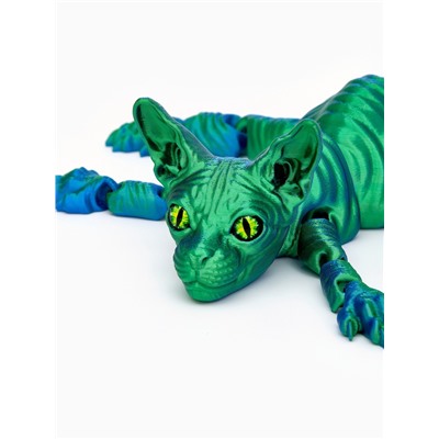 3Д - печатная игрушка «Кот Сфинкс», подвижная, 29 см, цвет МИКС