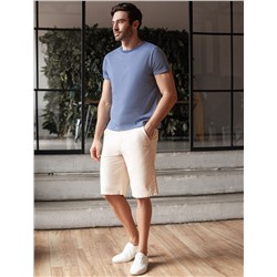 Футболка slim fit  из премиального хлопка с  эффектом меланж