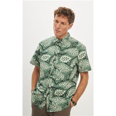 Рубашка к/р P411-0499 green