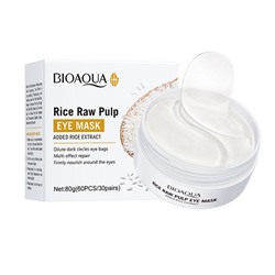 Гидрогелевые патчи для глаз с экстрактом Риса Biaoqua, 60 шт.