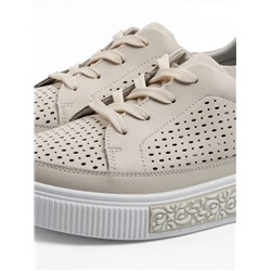 03-C322-2A BEIGE Полуботинки летние женские (натуральная кожа)