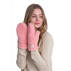 Варежки меховые на резинке ЛОСОСЬ