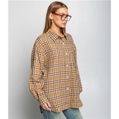 Рубашка #КТ225 (5), бежевый