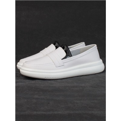 03-ZL-8501 WHITE Полуботинки женские (натуральная кожа)