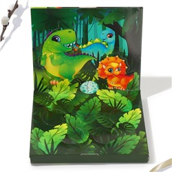 Набор для украшения яиц в 3D коробке «Динозавры» на пасху, 12.5×15.5 см