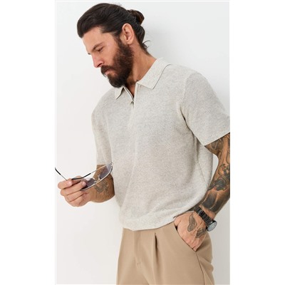 Футболка лен F111-07LN l.grey