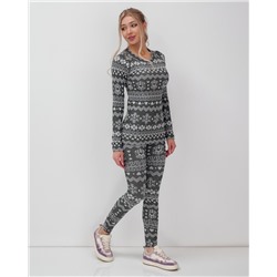 Комплект женского термобелья серого цвета 2520Sr