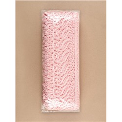 Кружево гипюровое, 94 мм, 11±1 м, цвет нежно-розовый