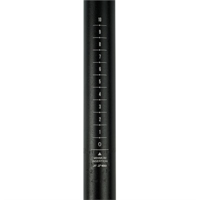 Подседельный штырь алюминиевый COMIRON 27.2*400 mm, с зажимом, матовый чёрный./уп50