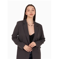 Бусы «Бисер», бусина №8, чёрно-белый в серебре, 40 см