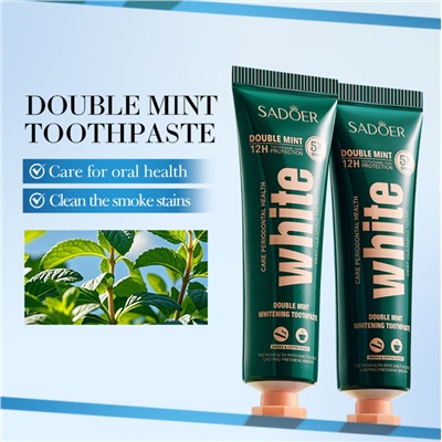 Набор зубных паст ассорти 5 вкусов Sadoer WHITЕ, 5 шт. * 30 гр.