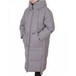 6615 GRAY Пальто зимнее женское (200 гр. холлофайбер)