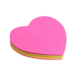 Блок с липким краем «Фигурки», 100 листов, флуоресцентные, МИКС