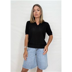 Футболка-поло (вязаный трикотаж)