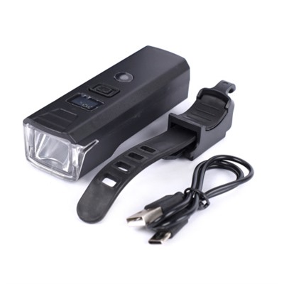 Фонарь передний COMIRON "DIGITAL" корпус: ABS+PC; свет: 260lm; аккум 1500 mAh, Type-C; влагозащита IP67. /уп100/